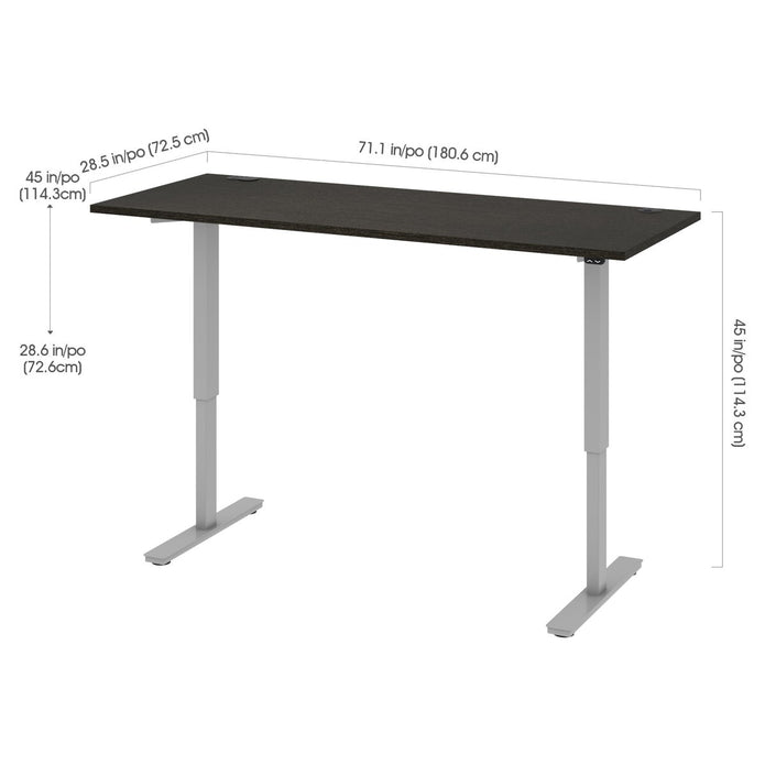 Bestar Upstand 72.4 cm x 182.9 cm (28.5 in. x 72 in.) Height Adjustable Desk