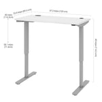 Bestar Upstand 61 cm x 122 cm (24 in. x 48 in.) Height Adjustable Desk