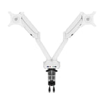 Bestar Upstand 76.2 cm × 182.9 cm (30 in. × 72 in.) Height-adjustable Desk with Dual Monitor Arm