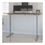Bestar Upstand 76.2 cm x 182.9 cm (30 in. x 72 in.) Height Adjustable Desk with Dual Monitor Arm