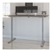 Bestar Upstand 76.2 cm x 182.9 cm (30 in. x 72 in.) Height Adjustable Desk with Dual Monitor Arm