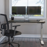Bestar Upstand 61 cm x 122 cm (24 in. x 48 in.) Height Adjustable Desk with Dual Monitor Arm