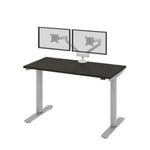 Bestar Upstand 61 cm x 122 cm (24 in. x 48 in.) Height Adjustable Desk with Dual Monitor Arm