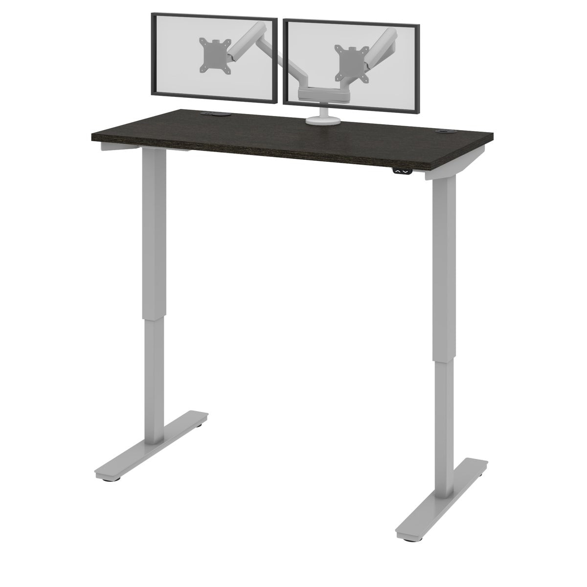 Bestar Upstand 61 cm x 122 cm (24 in. x 48 in.) Height Adjustable Desk with Dual Monitor Arm
