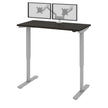 Bestar Upstand 61 cm x 122 cm (24 in. x 48 in.) Height Adjustable Desk with Dual Monitor Arm