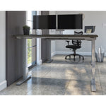 Bestar Upstand 76.2 cm x 152.4 cm (30 in. x 60 in.) Height Adjustable Desk with Dual Monitor Arm