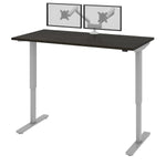 Bestar Upstand 76.2 cm x 152.4 cm (30 in. x 60 in.) Height Adjustable Desk with Dual Monitor Arm