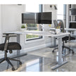 Bestar Upstand 76.2 cm x 152.4 cm (30 in. x 60 in.) Height Adjustable Desk with Dual Monitor Arm