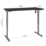 Bestar Upstand 74.9 cm x 150.6 cm (29.5 in. x 59.3 in.) Height Adjustable Desk