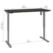 Bestar Upstand 74.9 cm x 150.6 cm (29.5 in. x 59.3 in.) Height Adjustable Desk
