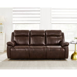 Atticus Top-grain Leather Triple Power Motion Sofa and Loveseat