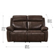 Atticus Top-grain Leather Triple Power Motion Sofa and Loveseat