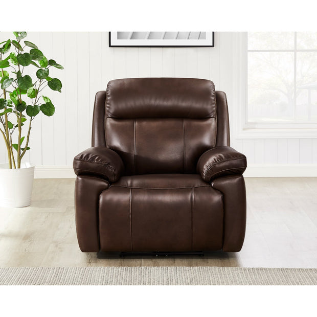Atticus Top-grain Leather Triple Power Motion Recliner