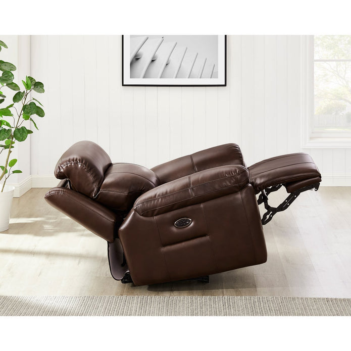 Atticus Top-grain Leather Triple Power Motion Recliner