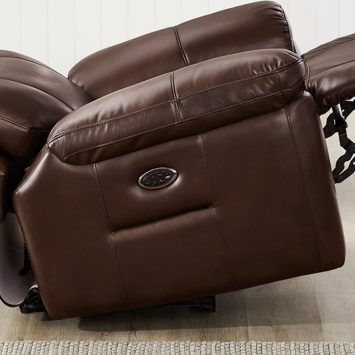 Atticus Top-grain Leather Triple Power Motion Recliner