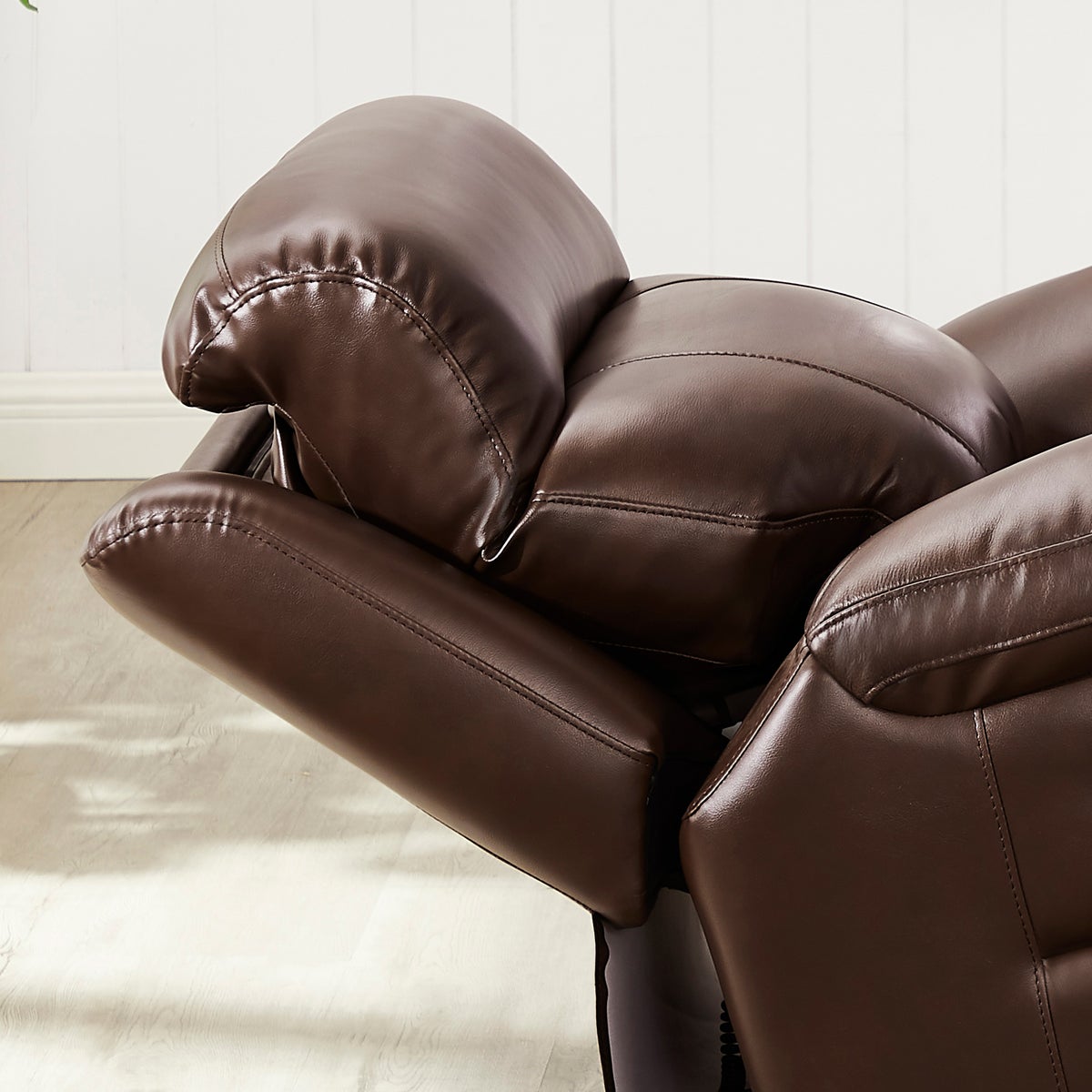 Atticus Top-grain Leather Triple Power Motion Recliner