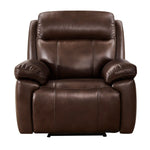 Atticus Top-grain Leather Triple Power Motion Recliner