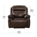 Atticus Top-grain Leather Triple Power Motion Recliner