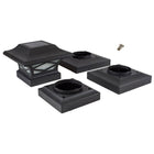 Classy Caps Kingsbridge Dual Lighting Solar Post Cap, 2-pack