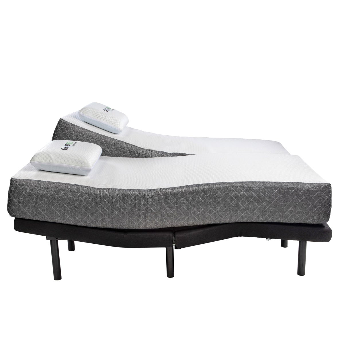 Ghostbed by Nature’s Sleep 28 cm (11 in.) Gel Memory Foam Mattress with Adjustable Base