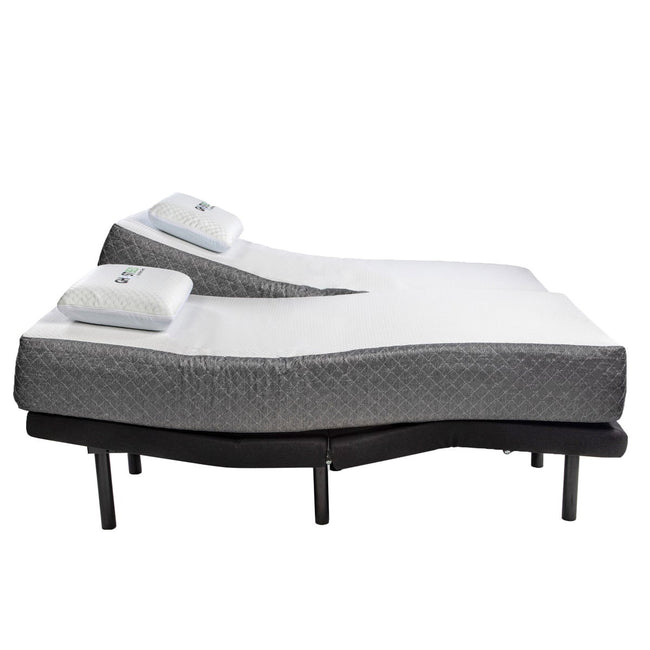 Ghostbed by Nature’s Sleep 28 cm (11 in.) Gel Memory Foam Mattress with Adjustable Base