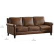 Prospera Home Larsen Top-grain Leather Sofa, Loveseat and Chair