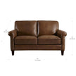 Prospera Home Larsen Top-grain Leather Sofa, Loveseat and Chair