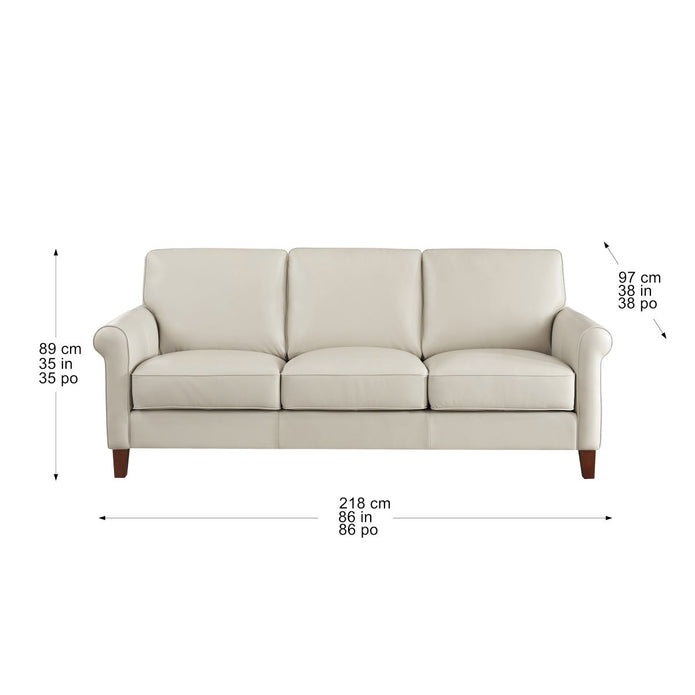 Prospera Home Larsen Top Grain Leather Sofa