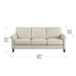 Prospera Home Larsen Top Grain Leather Sofa