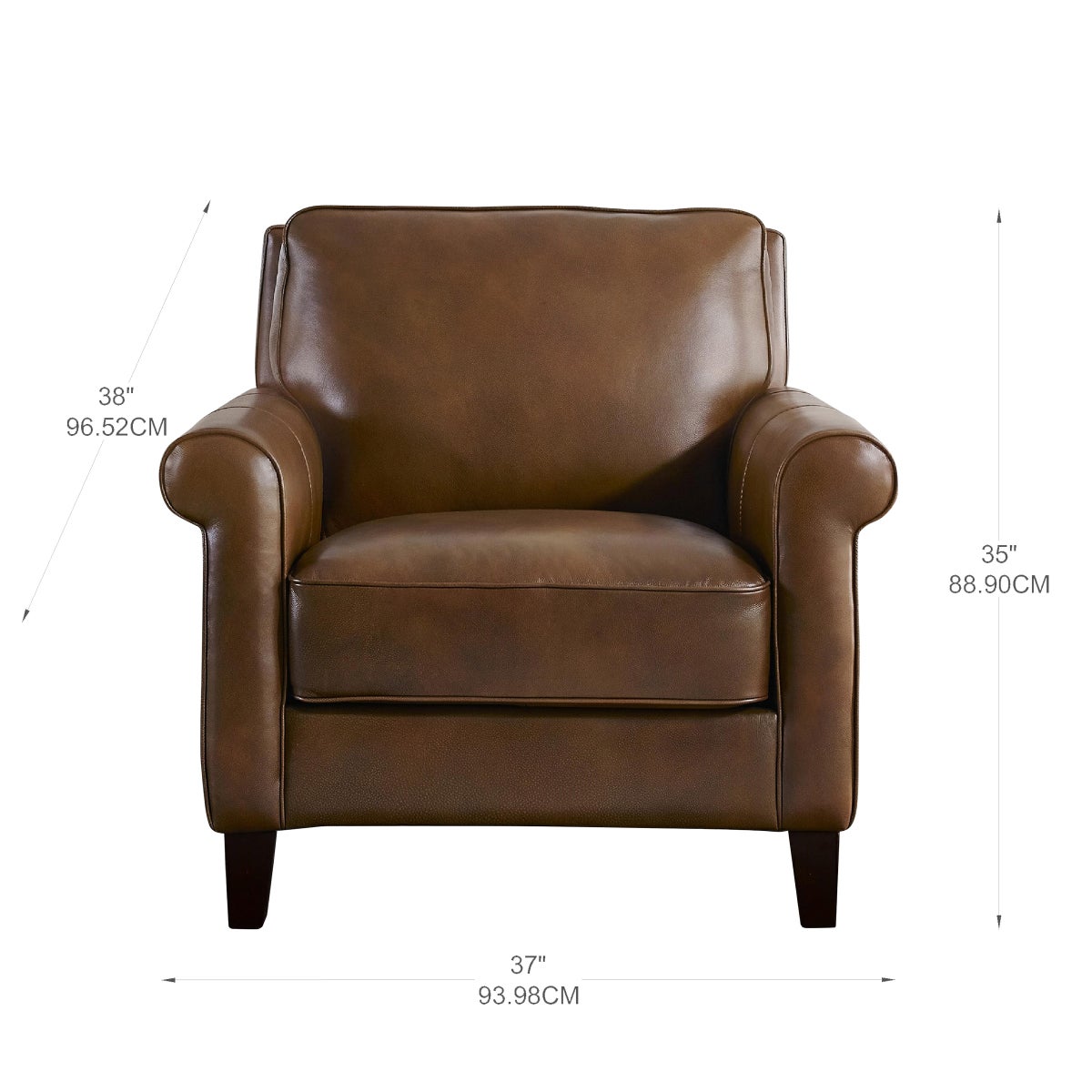 Prospera Home Larsen Top Grain Leather Sofa and Chair