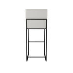Amisco Derry Black Bar or Counter Stool with Grey Seat