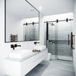 VIGO Elan Adjustable Frameless Sliding Glass Shower Door