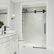VIGO Elan Adjustable Frameless Sliding Glass Shower Door