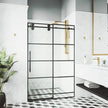 VIGO Elan Adjustable Sliding Glass Shower Door