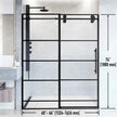 VIGO Elan Adjustable Sliding Glass Shower Door