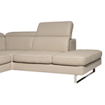 Emma 2-piece Top Grain Leather Right-hand Facing Sectional