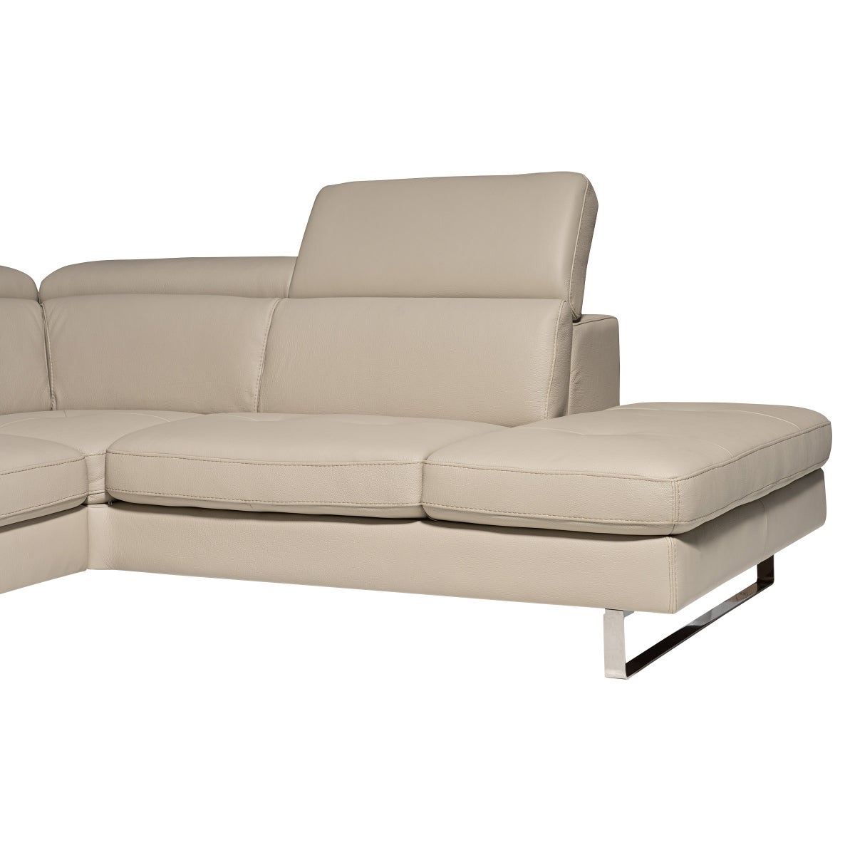 Emma 2-piece Top Grain Leather Right-hand Facing Sectional