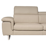 Emma 2-piece Top Grain Leather Right-hand Facing Sectional