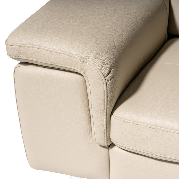 Emma 2-piece Top Grain Leather Right-hand Facing Sectional