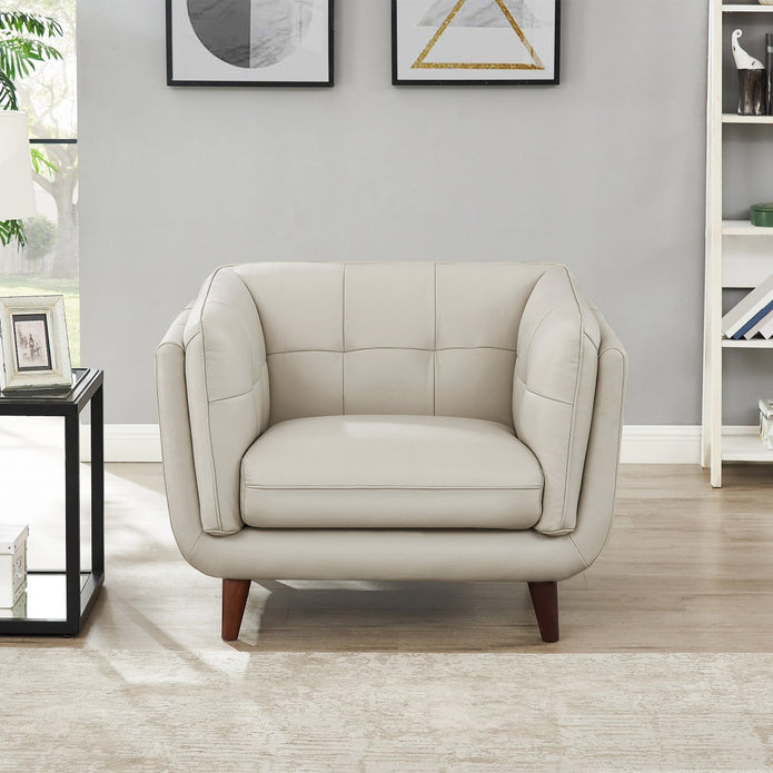Prospera Home Barcelona Top Grain Leather Sofa, Loveseat and Chair