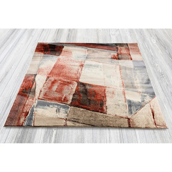 Art Carpet Aden Indoor Rug, Beige Red