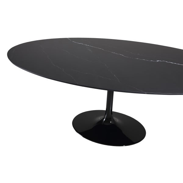 Orchid Oval Solid Quartz Dining Table, 198 cm (78 in.)
