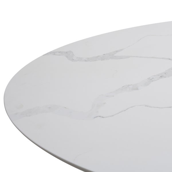 Orchid Oval Solid Quartz Dining Table, 198 cm (78 in.)
