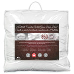 Westex 850 Loft Hutterite White Goose Down Duvet
