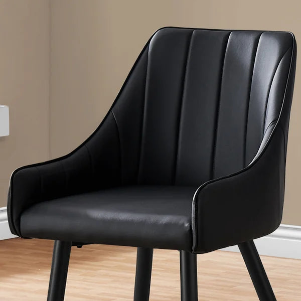 Ari Modern Dining Chair, 2-pack with Black Legs