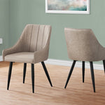 Ari Modern Dining Chair, 2-pack with Black Legs