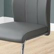 Geri Contemporary Dining Chair, 2-pack with Chrome Frame