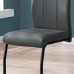 Geri Contemporary Dining Chair, 2-pack with Black Frame