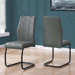 Geri Contemporary Dining Chair, 2-pack with Black Frame