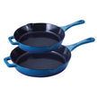 HENCKELS Enameled Cast Iron Skillets Frypan Set, 2-piece
